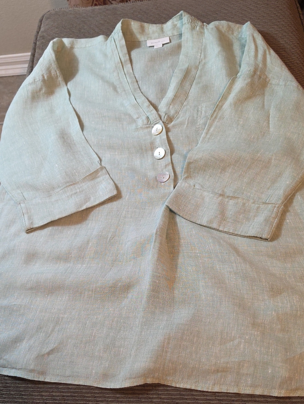 Pure Jill Linen Blouse - Picture 12 of 12